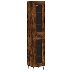 Helloshop26 - Buffet bahut commode armoire meuble de rangement organisateur cuisine salle de séjour salon haut 34,5 x 34 x 180 cm 02_0033252 - 300021_0