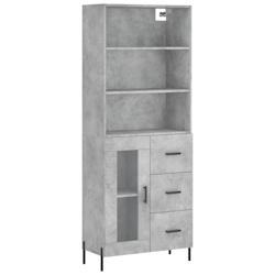 Helloshop26 - Buffet bahut commode armoire meuble de rangement organisateur cuisine salle de séjour salon haut 69,5 x 34 x 180 cm 02_0034517 - 300021_0