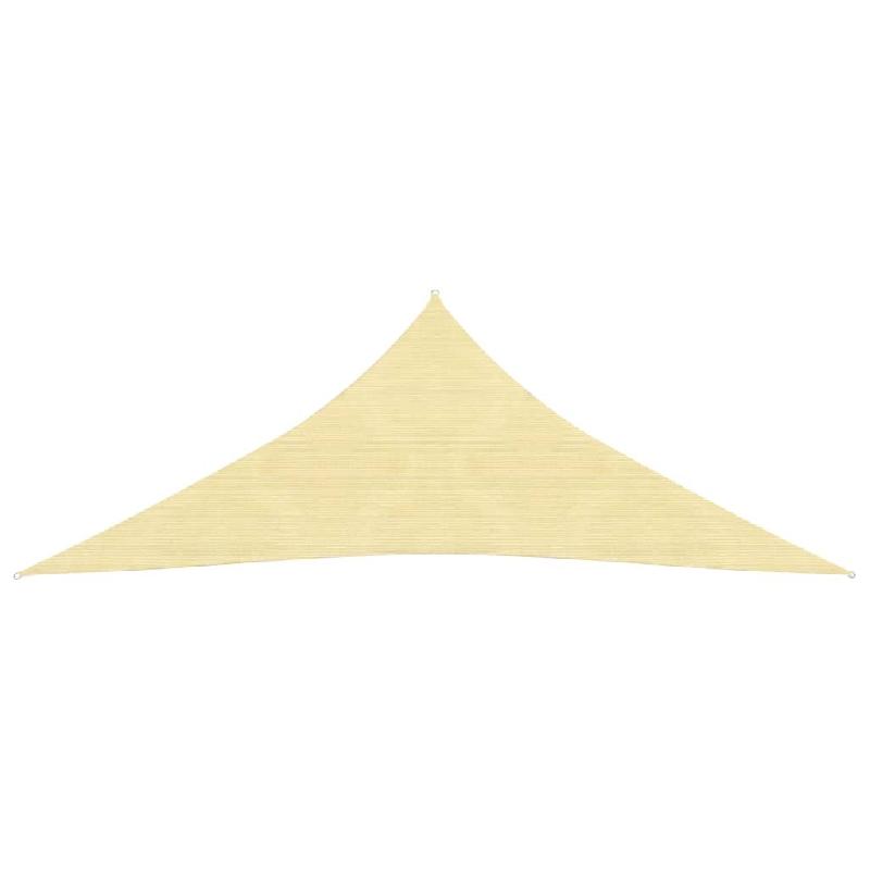 Helloshop26 - Voile d'ombrage parasol en PEHD triangulaire 3,6 x 3,6 x 3,6 m beige 02_0008593 - beige 3000458447768_0