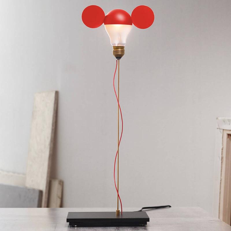INGO MAURER I RICCHI POVERI TOTO LAMPE DE TABLE, ROUGE
