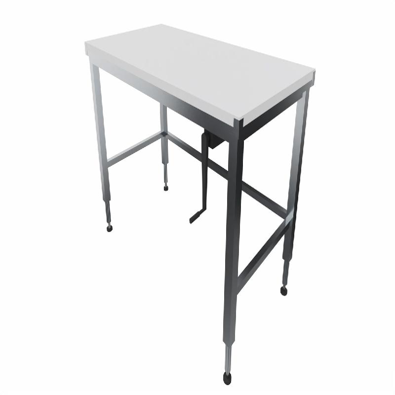 ITALCONCEPT L2G Table De Decoupe Inox 304 Centrale, Dessus Poly, 800 x 1600 x 700mm - 3616350160935_0