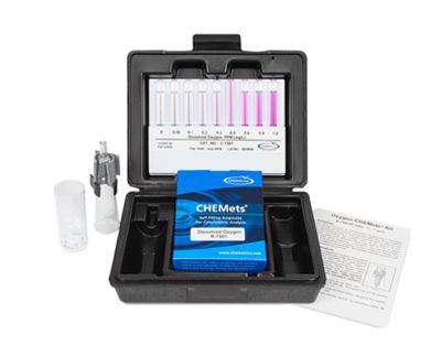 Kit d'analyse visuelle de l'Oxygène (Dissous), 0-1 ppm, type : CHEMets 30 ampoules, marque Chemetrics - Ref.: NBH002_0