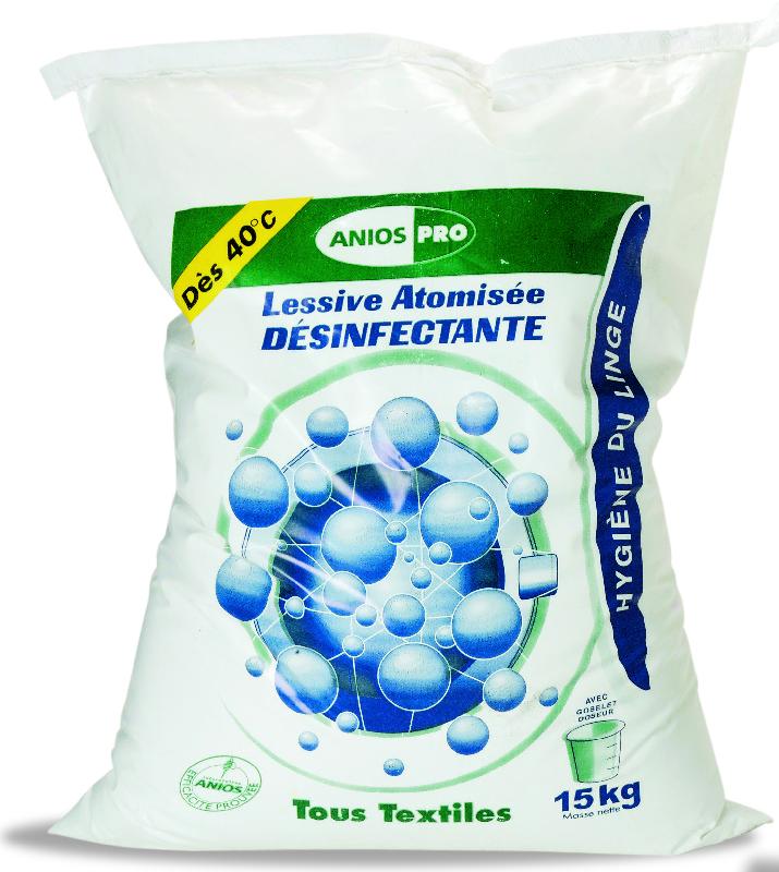 Lessive atomisée 15 kg - Lavage et désinfection dès 40°C - Haute concentration en agents de blanchiment et enzymes_0