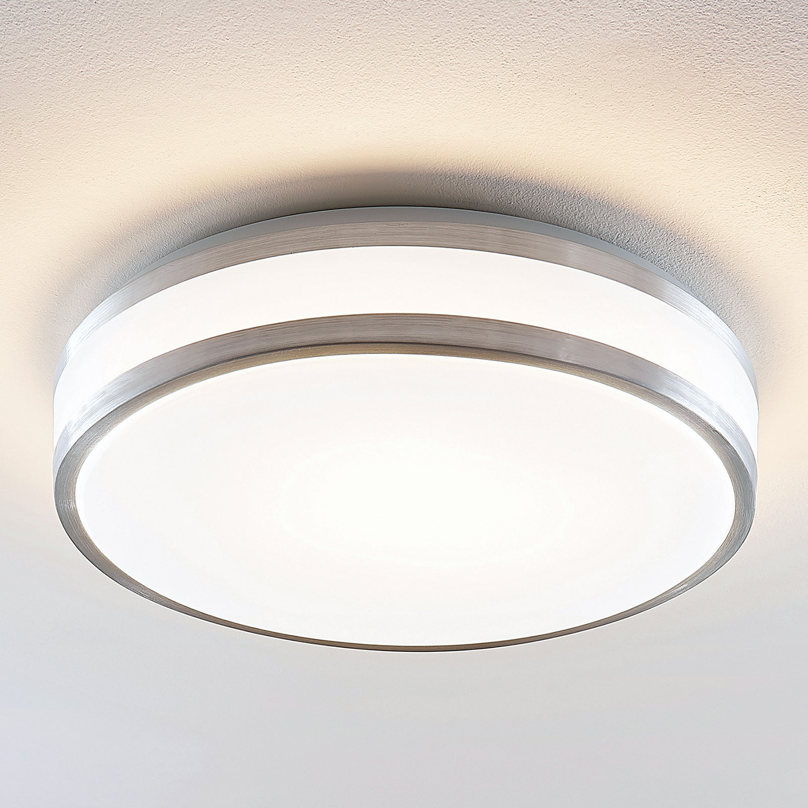 LINDBY NELIA PLAFONNIER LED, ALU, ROND, 41 CM