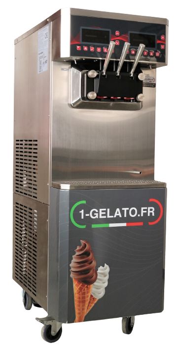 Machine à glace italienne avec 2 cylindres indépendants et double réservoir - O'Gelato OG-4_0