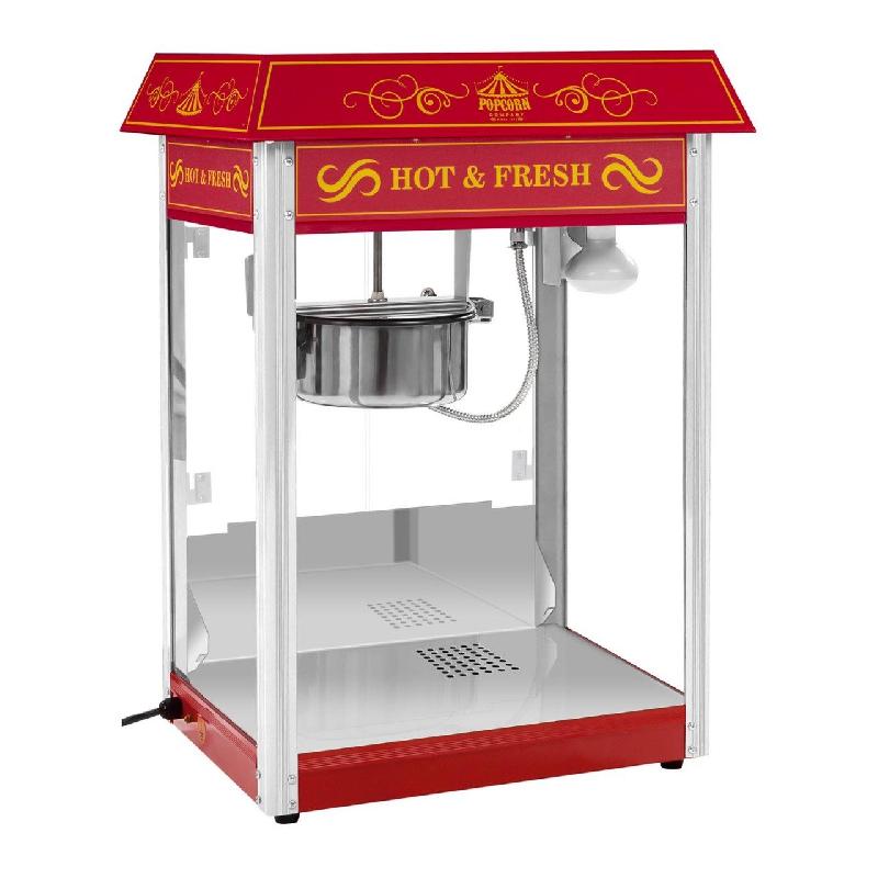Machine à pop-corn rouge - Design USA - 1600 W - Rendement 5 kg/h - Réf. 14_0002347_0
