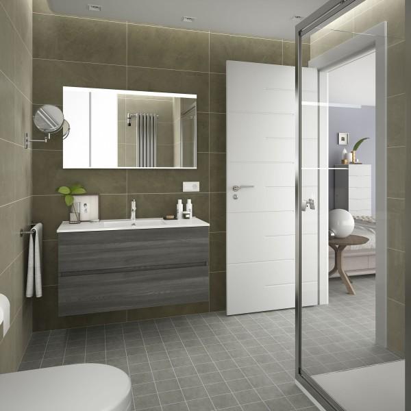 MEUBLE DE SALLE DE BAIN FUSSION LINE 1000 2 TIROIRS ALSACE 997 X 540 X 450 MM - SALGAR 23308
