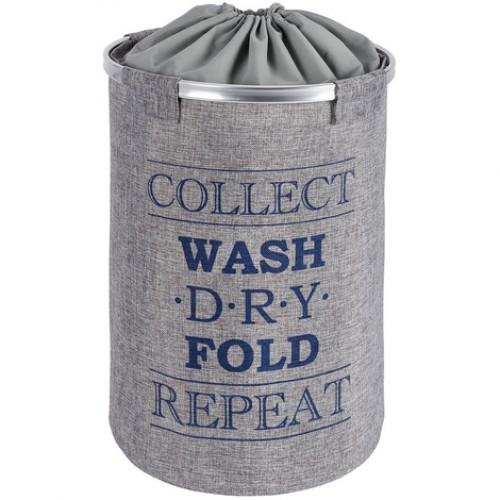 PANIER À LINGE - RINGO - POLYESTER - 68 L - GRIS WENKO