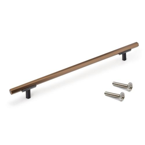 POIGNÉE DE MEUBLE RIAD - PAR 20 - ENTRAXE 192 MM - BRONZE - ALUMINIUM EMUCA