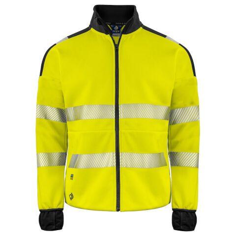 PROJOB 6109 SWEATSHIRT FULL ZIP - EN ISO 20471 CLASSE 3/2 JAUNE/NOIR - TAILLE XXL