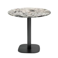 Restootab - Table Ø70cm - modèle Round terrazzo cepp - gris fonte 3760371519262_0