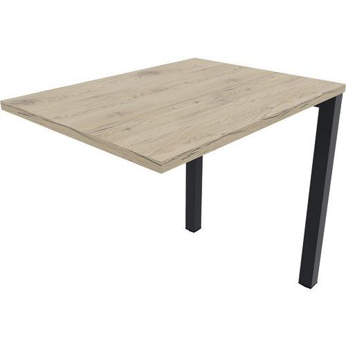 RETOUR AVEC PIED DE SOUTIEN L80XP60 ÉP.25MM BRUNSWICK/NOIR - EOL