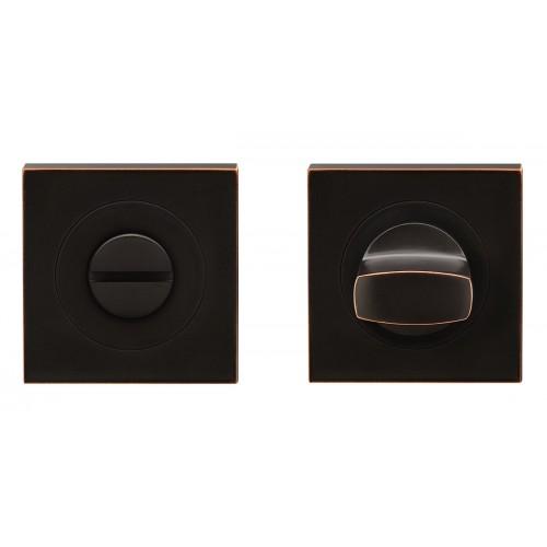 ROSACE 3 PIÈCES CARRÉE EN OPTIQUE BRONZE ANTIQUE - SÉRIE EZ1340 - CONDAMNATION KARCHER DESIGN