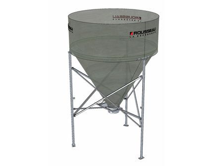 Silo incolore à ouverture totale pour aliment du bétail - Capacité 6 à 20m3 - Ø2325 et Ø2700_0