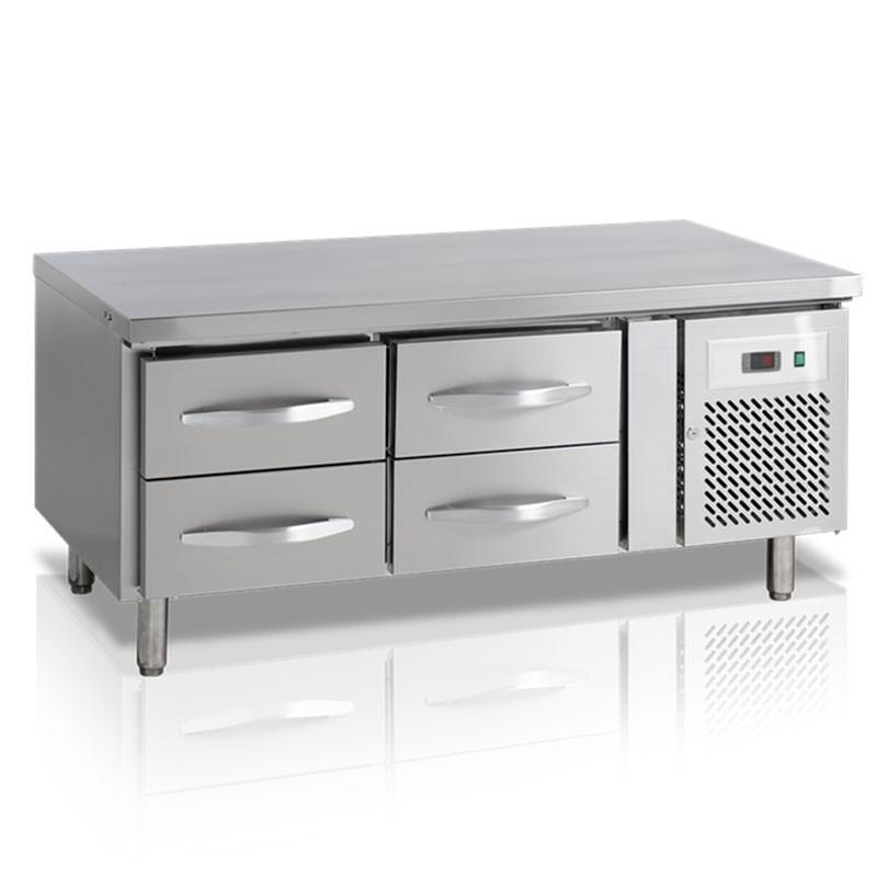 Soubassement réfrigéré 4 tiroirs GN 1/1 - 170 L | 1360 x 700 x 680 mm | Tefcold - UC5240_0