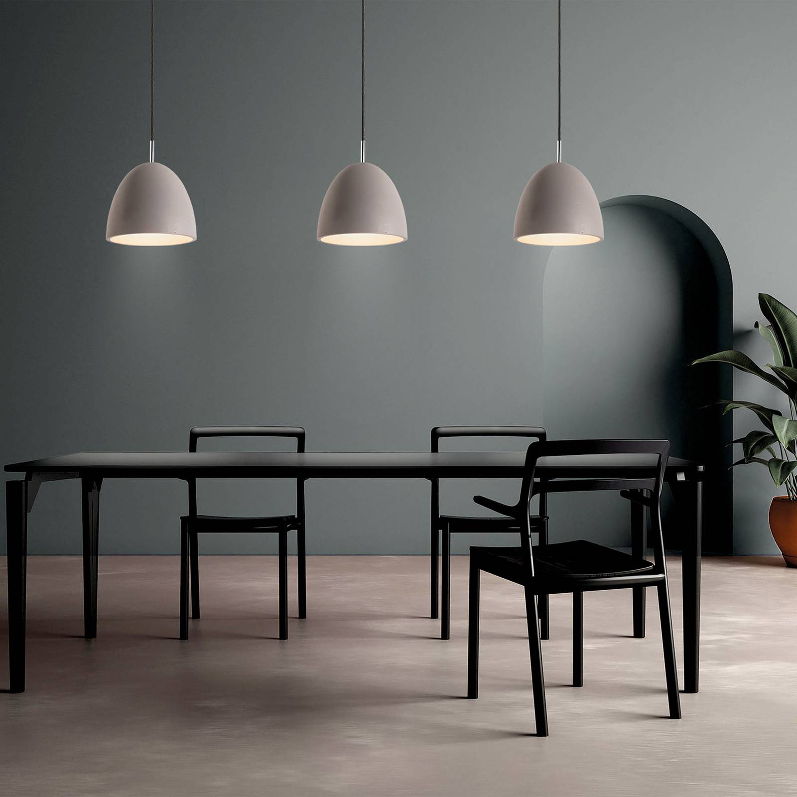 ACB ILUMINACIÓN SUSPENSION ENON EN CIMENT, Ø 30 CM