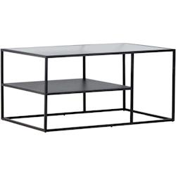 Table basse en acier et verre Campinas Venture Home - noir 7340220809049_0