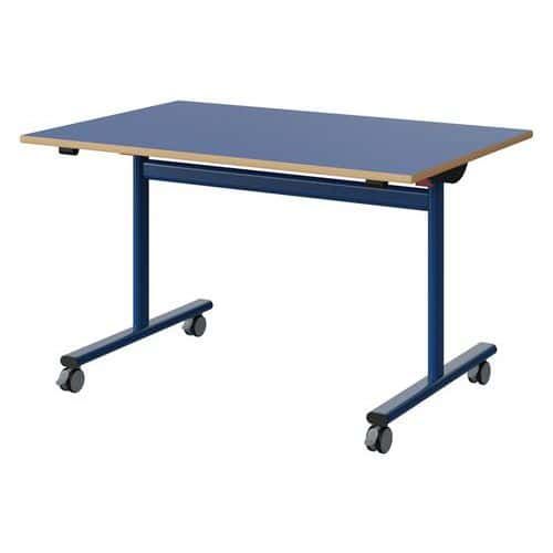 TABLE MALIBU RAB. 120X80 T5 DL ST ALAISÉ BLEU U525/BLEU 5005