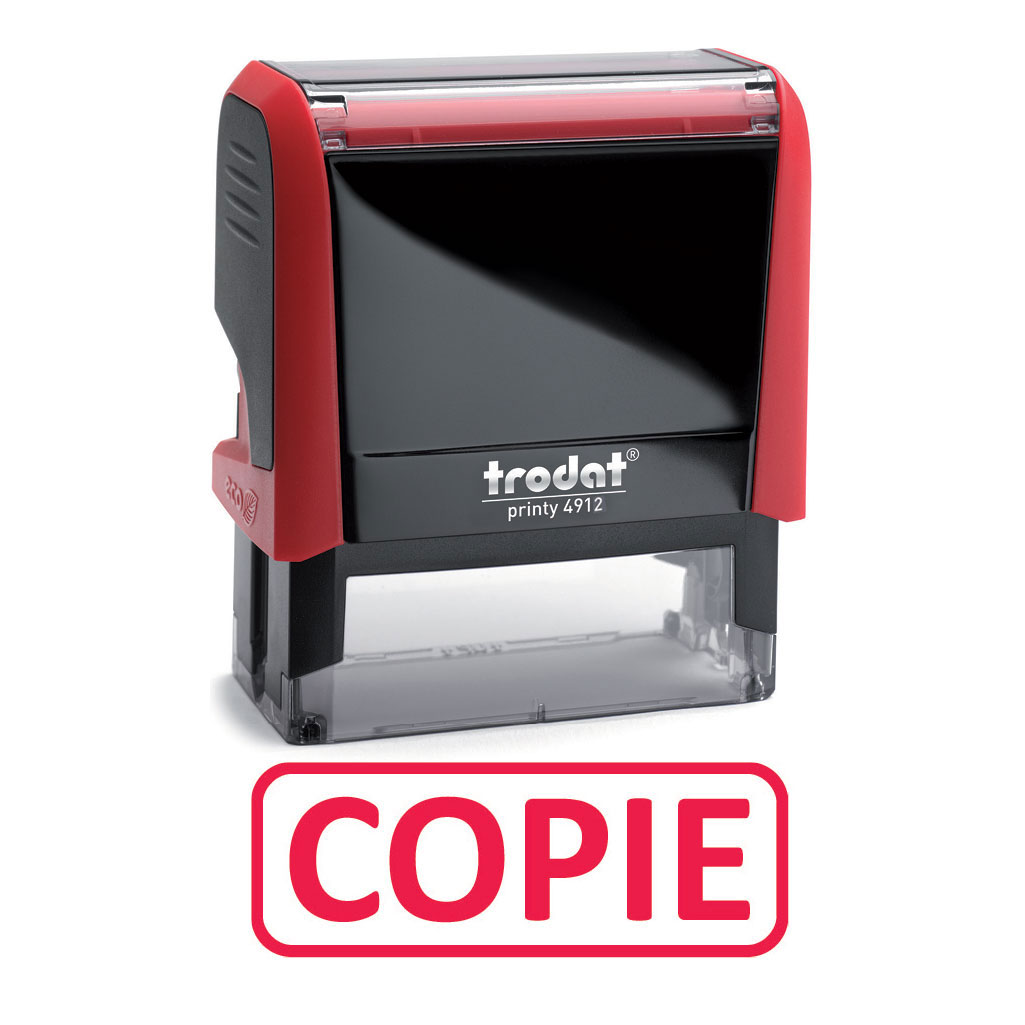 TAMPON TRODAT XPRINT A FORMULE : COPIE - ENCRAGE AUTOMATIQUE RECHARGEABLE - EMPREINTE ROUGE 45 X 16 MM