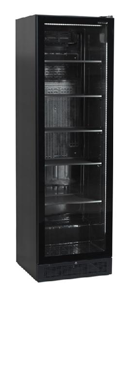Vitrine réfrigérée noire - finition élégante - SCU1425 FRAMELESS - porte vitrée réversible et froid ventilé_0