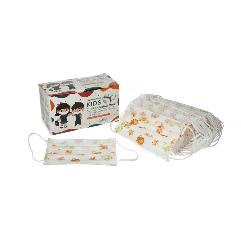 BOÎTE DE 50 MASQUES RESPIRATOIRES JETABLES 3 PLIS NON MÉDICAUX POUR ENFANT BFE > 95% - YINHONYUHE - MASQUES8