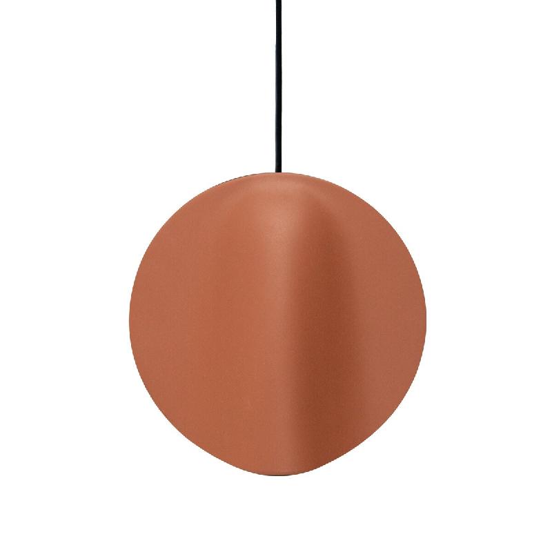 Zafferano Sirio Lampe à suspension en céramique terre cuite LED 8W 2700K graduable TRIAC, abat-jour artisanal Made in Italy design modulaire moderne_0