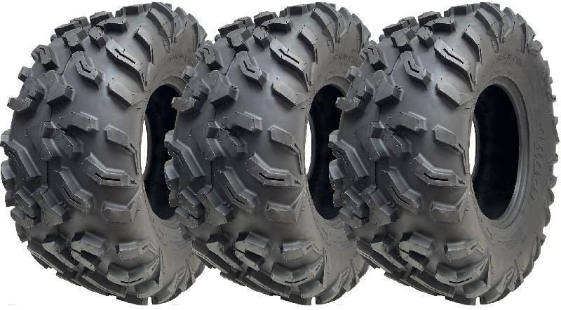 27x11.00-12 (275/70-12) 8ply ATV Tyre P0359 OBOR Cypress 76J Tubeless (Set of 3)_0