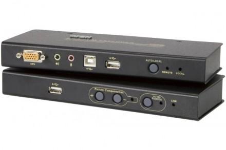 ATEN CE800B - Kit de prolongateur KVM VGA, clavier+souris USB et audio sur 250m via câble RJ45_0