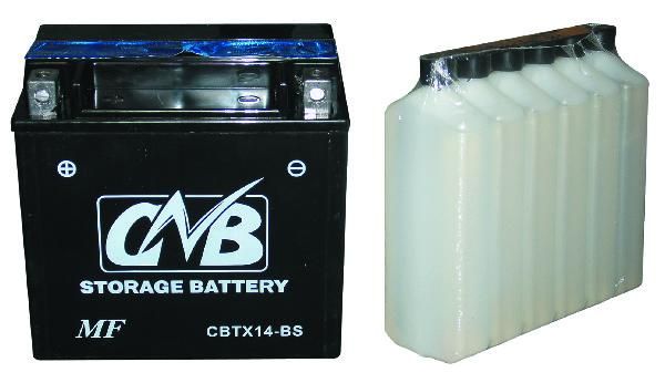 BATTERIE YTX14-BS +GAUCHE (AVEC PACK ACIDE)