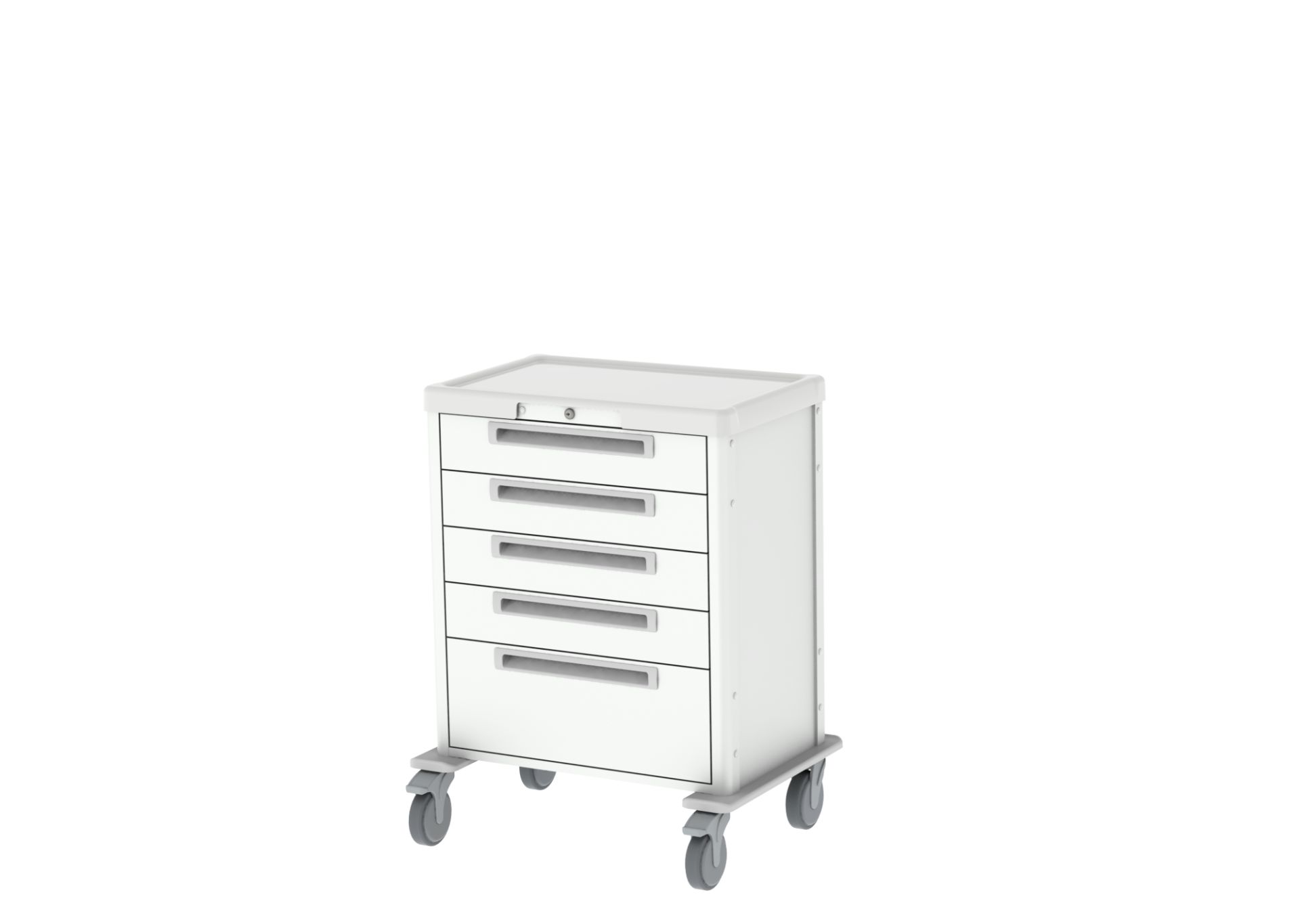 Chariot de soin hospitalier JETCART - Tiroirs télescopiques modulables et personnalisables_1