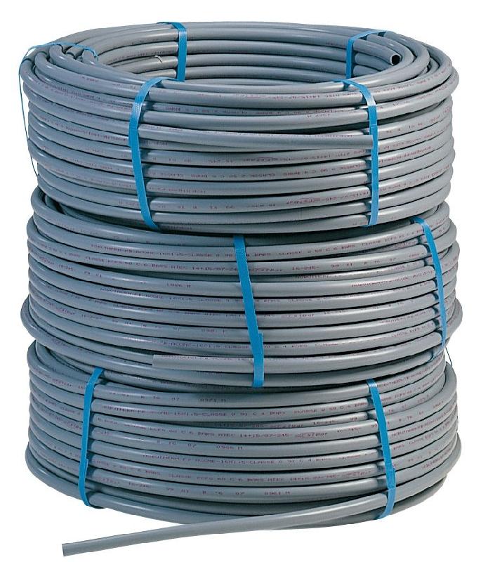 Couronne tube PB-1 polybutène nu gris 26x32mm L.50m - Longévité exceptionnelle et facilité de pose_0