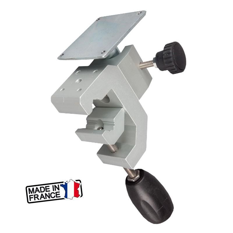 Étrier en aluminium pour lampe de travail - Marque LID - Ouverture maximale 40mm_0