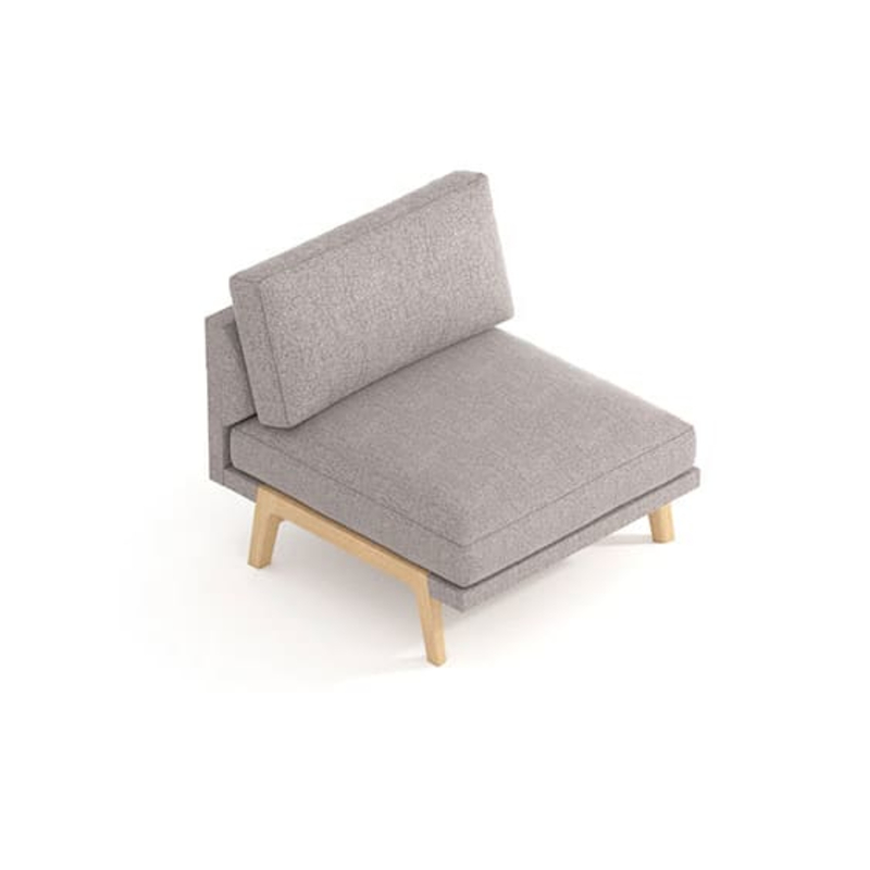 Fauteuil design pieds bois PAUSA_0