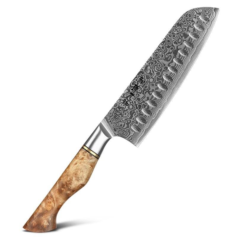 Hezhen - Couteau Santoku Damas - Série B30 Master - multicolore B30-RS_0