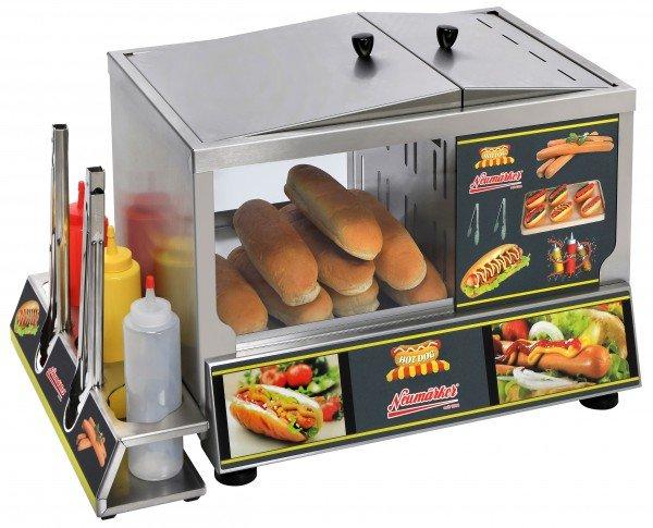 Ksodgun Cylindre en Verre Réchaud à Hot-Dog Cuisine Saucisses Machine à Hot-Dog 200 x 240 mm 
