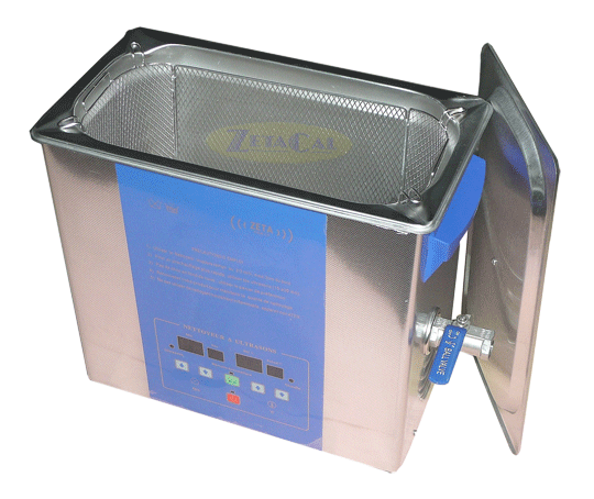Nettoyeur à ultrason industriel 6L - 40KHz - Mémoire zs 640 mv - Cuve inox avec vanne de vidange_0