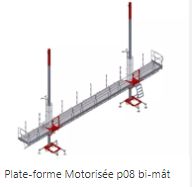 P08 - plateforme de travail sur mât - saeclimber - vitesse de levage 6 (10) m/min_0