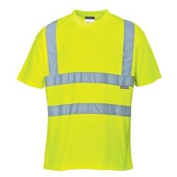 Portwest - Tee-shirt manches courtes en maille nid d'abeilles HV Jaune Taille M - M jaune polyester 5036108128310_0
