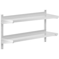 Royal Catering - Royal Catering Étagère Murale Cuisine Tablette Flottante INOX 100 cm RCWR-1000.3 (100 x 30 cm, Pose Murale, Épaisseur 3,5 cm, - 40_0