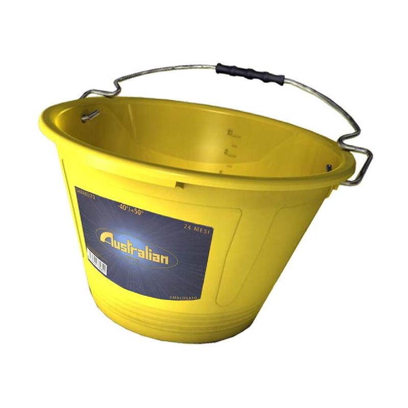 Seau plastique jaune 11 litres - PRAUSSSG36 - Résistant au froid, UV et chaleur_0