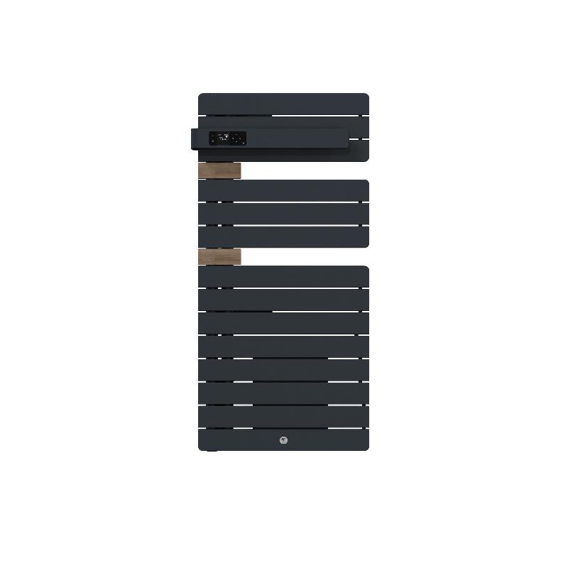 Sèche-serviettes connecté Allure 4 1500W Ardoise/Chêne Mat à gauche - Thermor - 483326_0