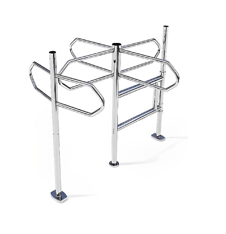 Tourniquet de magasin - rotation des bras 360° - finition chromée - capot en ABS chromé_0