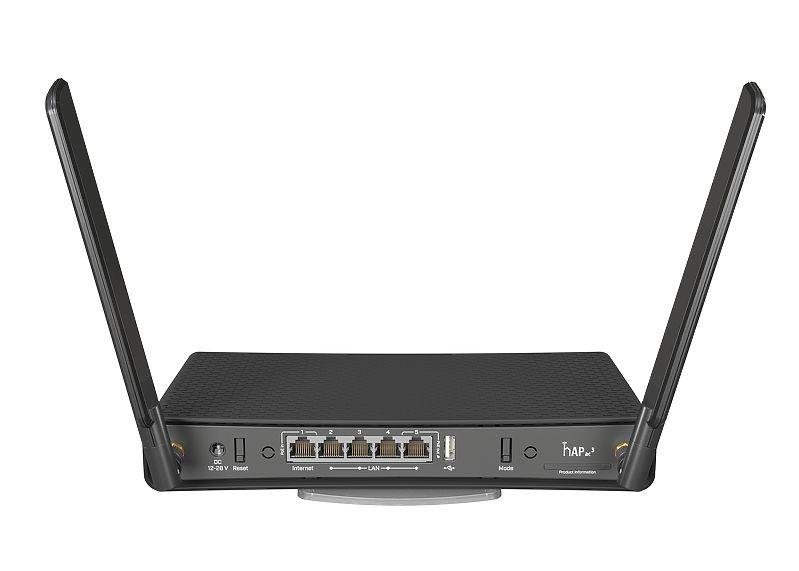Mikrotik hAP ac³ - Routeur sans fil bi-bande (2,4 GHz / 5 GHz) - Gigabit Ethernet - Wi-Fi 5 - 867 Mbit/s_0
