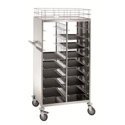 Chariot CHR Transport - 2 x 8 Plateaux - Bartscher - acier 300083_0