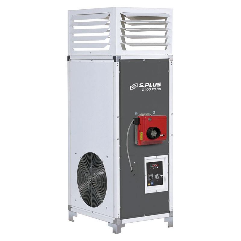 Chauffage mobile vertical à combustion indirecte au fioul COMPAC 100 F3 SR - SPLUS - 2181311_0