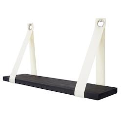 Décoshop26 - Étagère murale suspendue 27x50cm en bois aspect vintage gris foncé 04_0005188 - gris 3000578032691_0