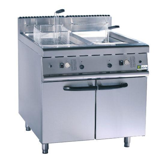 Friteuse sur coffre gaz  - 20 + 20 l (JZH-RC-2)_0