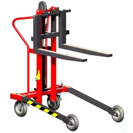 Gerbeur manuel tout terrain 250 kg - pour palette 800 x 600 mm - hauteur de levée 840 mm_0