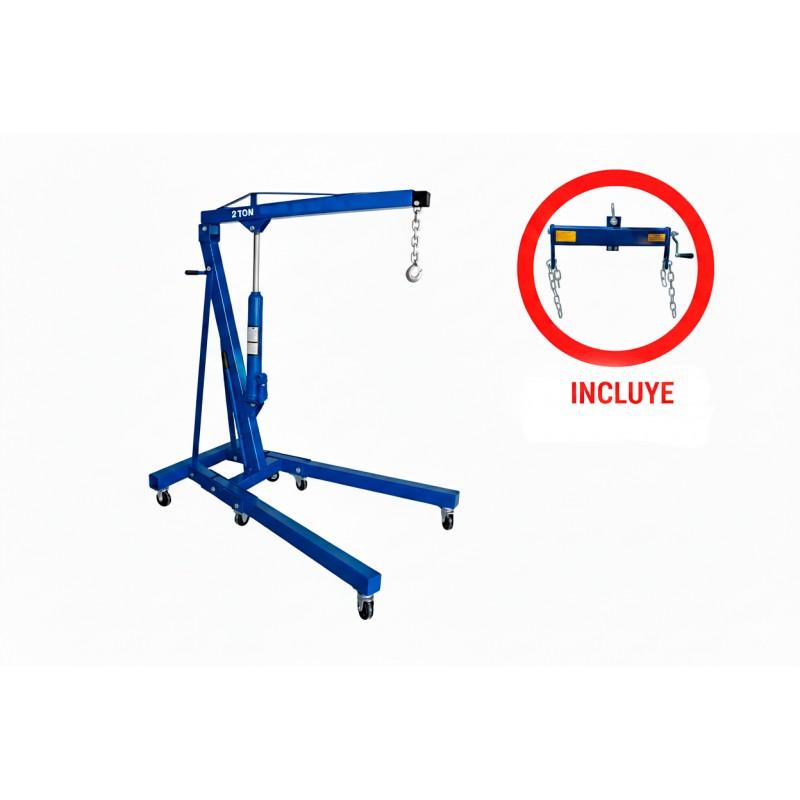 Grue hydraulique 2 tonnes avec balance de 500 kg_0