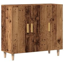 Helloshop26 - Buffet bahut commode armoire meuble de rangement organisateur cuisine salle de séjour salon vieux bois 90 x 34 x 80 cm 02_0036614 - 300_0
